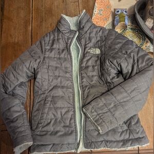 The North Face Charcoal Quilted Jacket